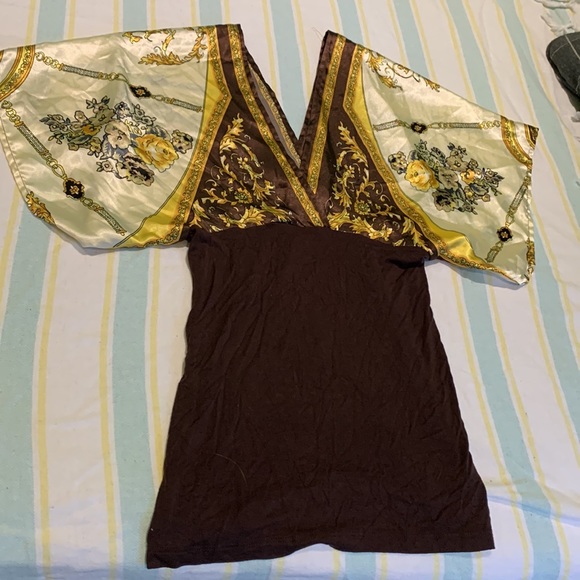 Silk Bebe triangle top + cute top - Picture 2 of 9